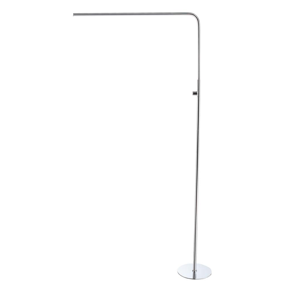 Jonathan Y Natalie 63 In Chrome Integrated Led Floor Lamp