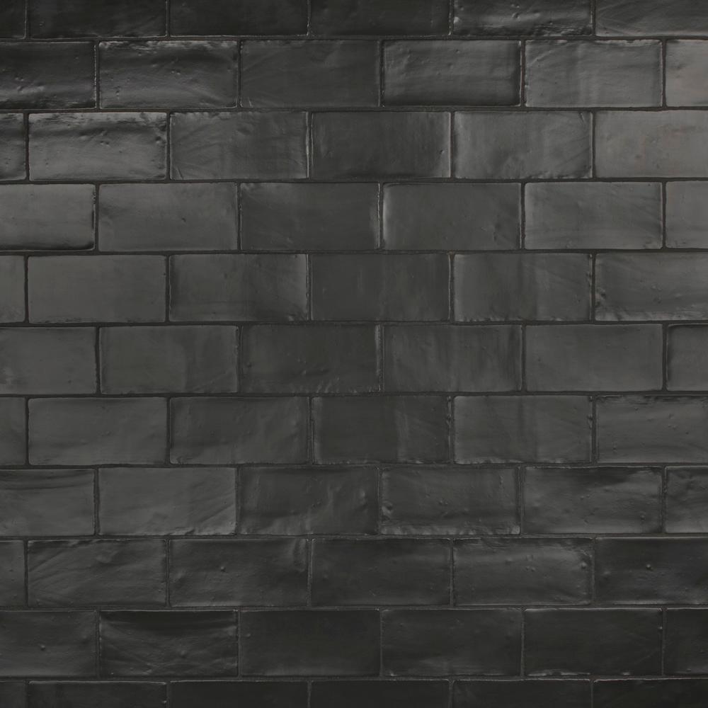 Black Ceramic Tile Tile The Home Depot