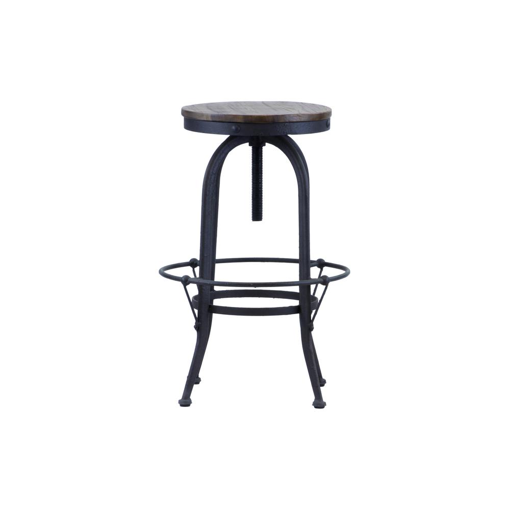 Lux Home 28 In Black Reclaimed Wood Swivel Bar Stool Dmc Black Reclaimed Wood Swivel Bar Stool Dmc 01 The Home Depot