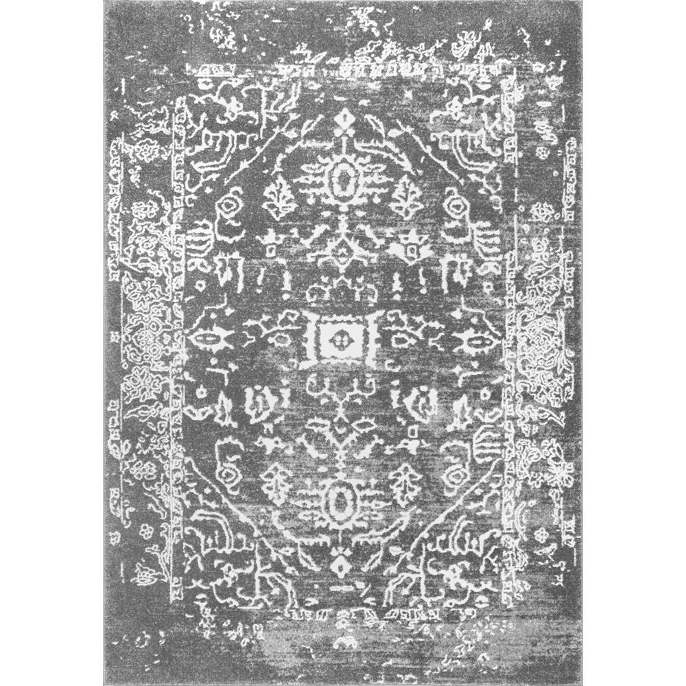 nuLOOM Vintage Tribal Shaina Charcoal 8 ft. x 10 ft. Area RugRZBD62A