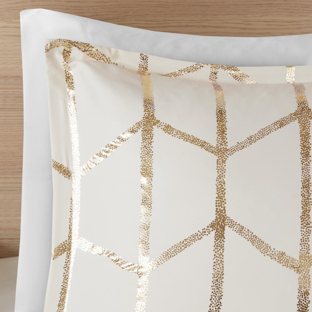Intelligent Design Khloe 5 Piece Ivory Gold King Comforter Set