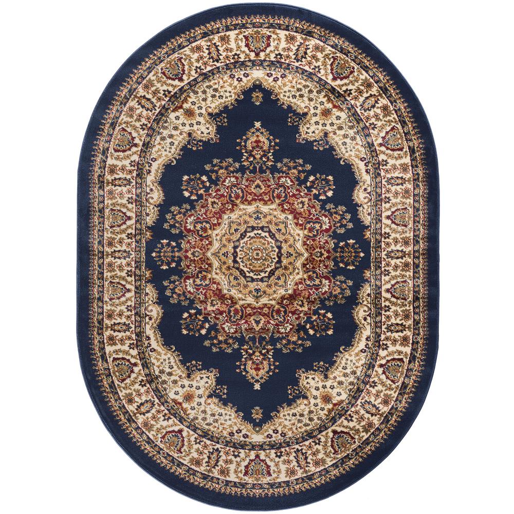 Oval Blue Area Rugs Rugs The Home Depot