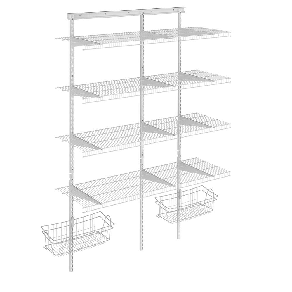 Closetmaid Shelftrack 16 75 In D X 56 50 In W X 84 In H White