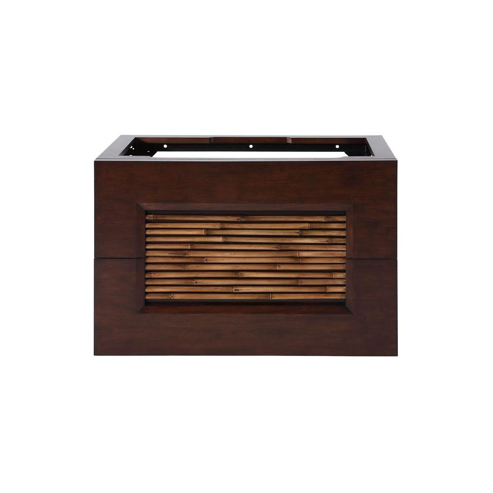 Ryvyr Bambu 30 In Vanity Cabinet Only In Dark Bamboo V Bambu 30db