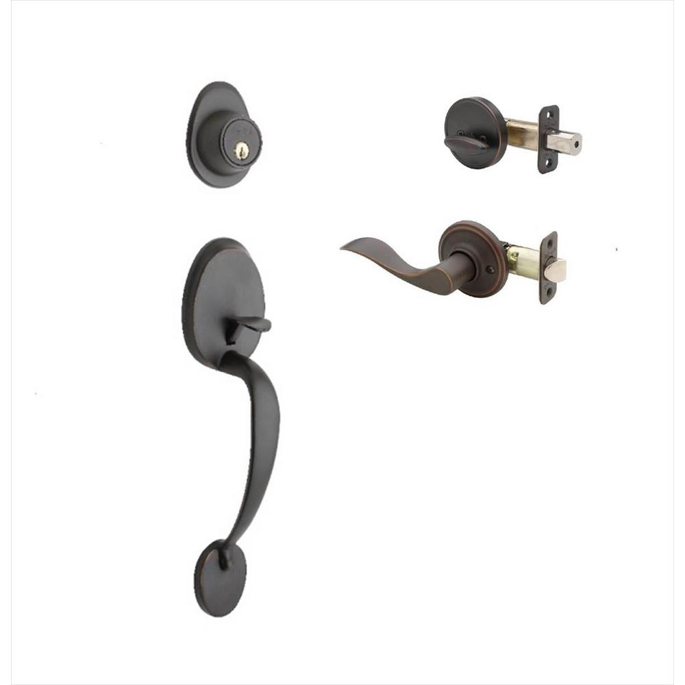 Global Door Controls Aluminum Keyed Entry Lever Exit Device TrimTH1100