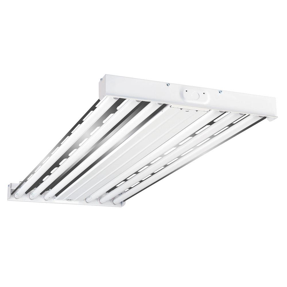 Metalux 4 Ft 6 Lamp White Industrial Grade T8 Fluorescent High