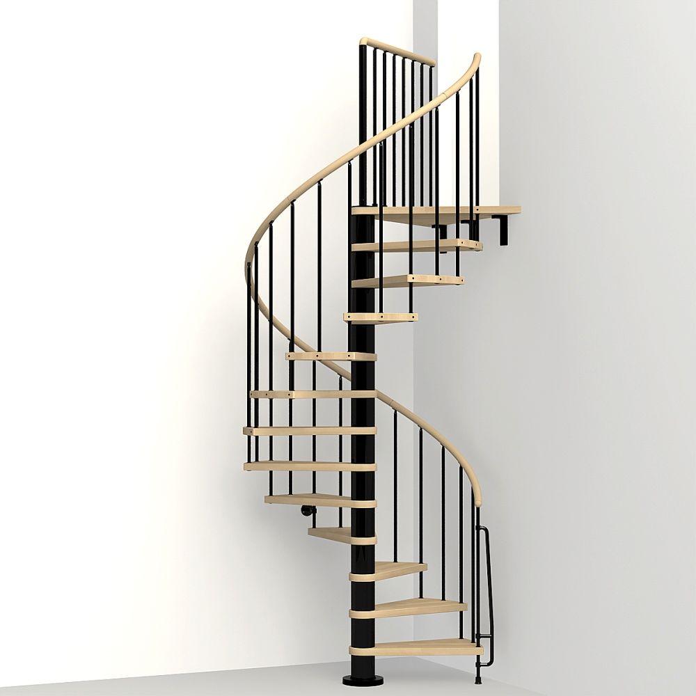 Arke Phoenix Black 47 In Spiral Staircase Kit