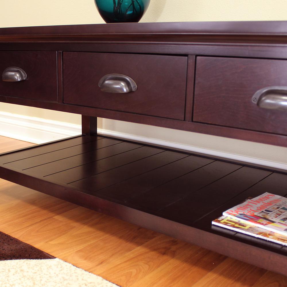 Donnieann Lindendale 47 75 In Rectangular 3 Drawer Espresso