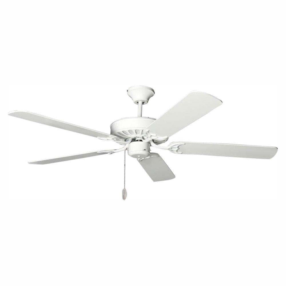 Troposair Proseries Builder 52 In Pure White Indoor Ceiling Fan