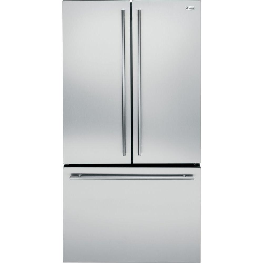 Ge Monogram 23 1 Cu Ft French Door Refrigerator In Stainless Steel Ge Monogram 23 1 Cu Ft French Door Refrigerator In Stainless Steel Counter Depth