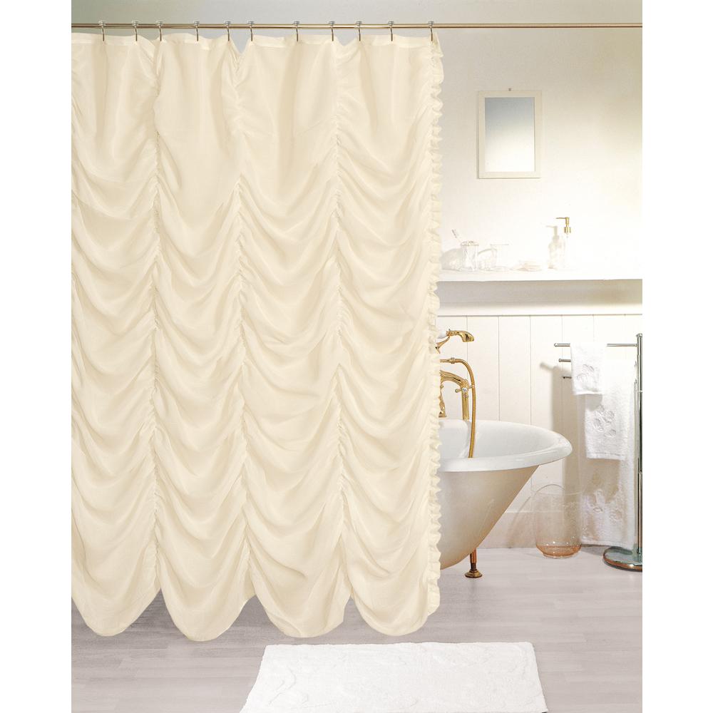 Black White Curtains Drapes Valances Home Flamenco Ruffled