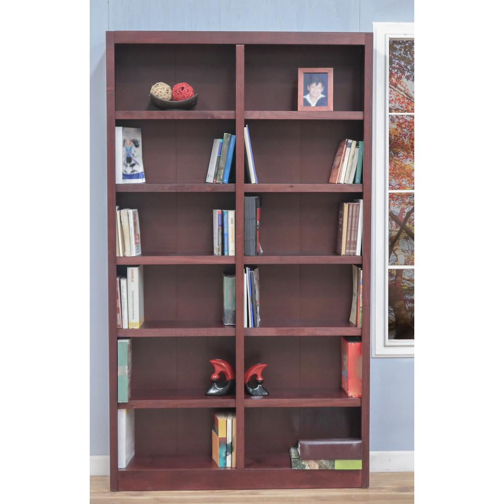 Concepts In Wood 84 Cherry 12 Shelf Standard Bookcase Cherry Wood 12 Shelf Standard Bookcase
