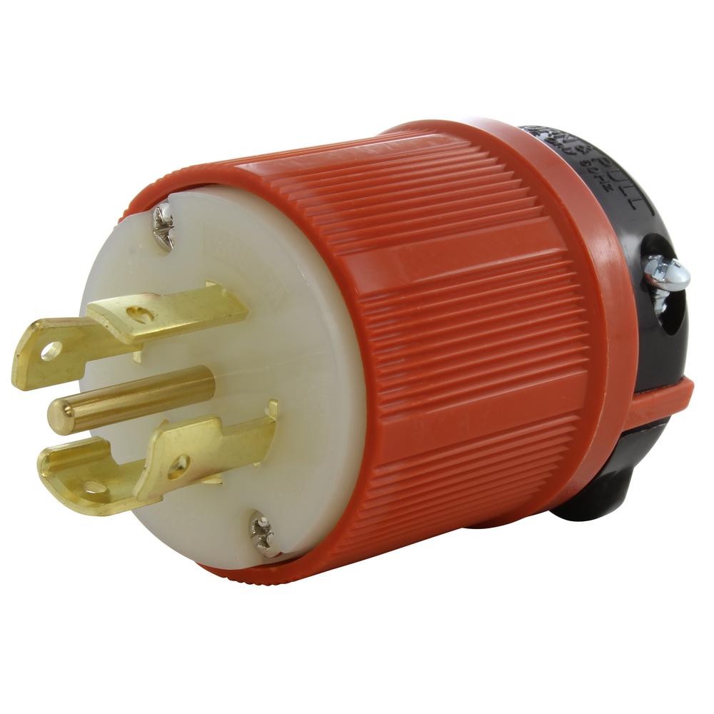 AC WORKS NEMA 30 Amp 3-Phase 120/208-Volt 3PY 5-Wire Locking Male Plug