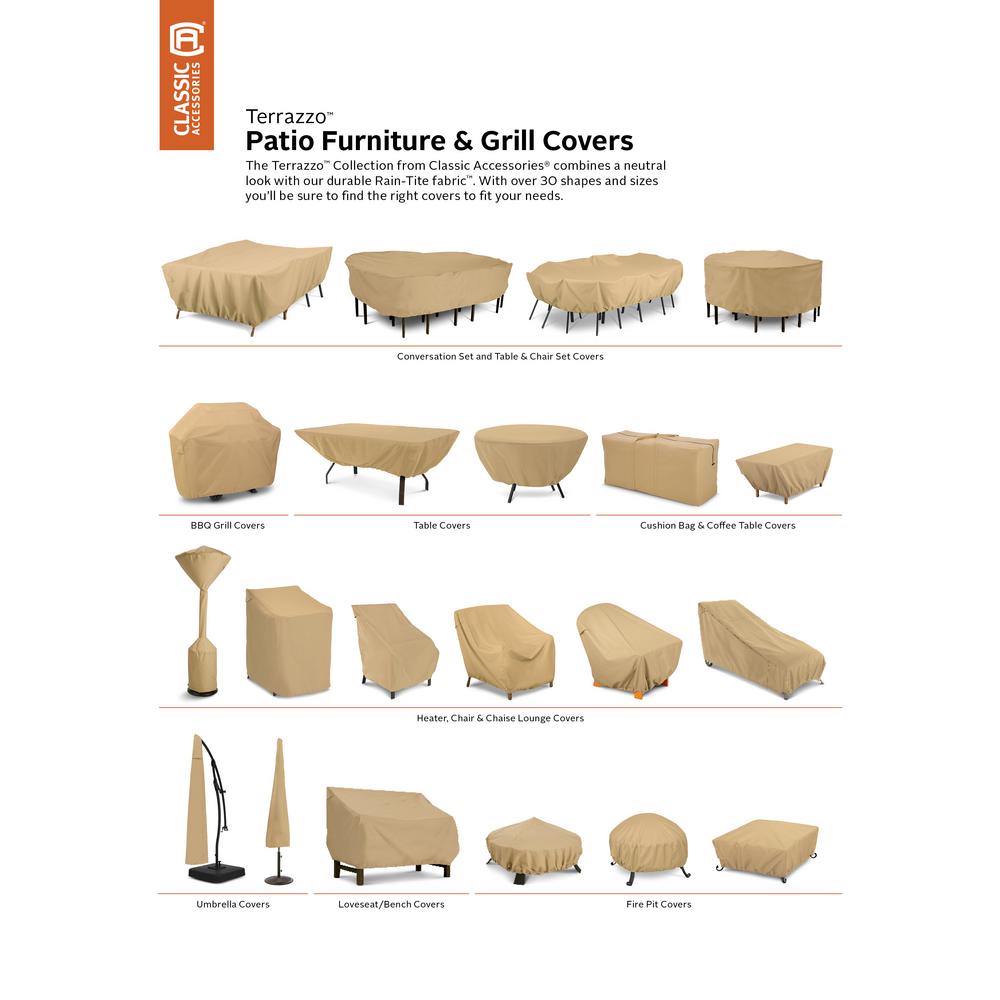 Classic Accessories Terrazzo Conversation Set Patio Furniture