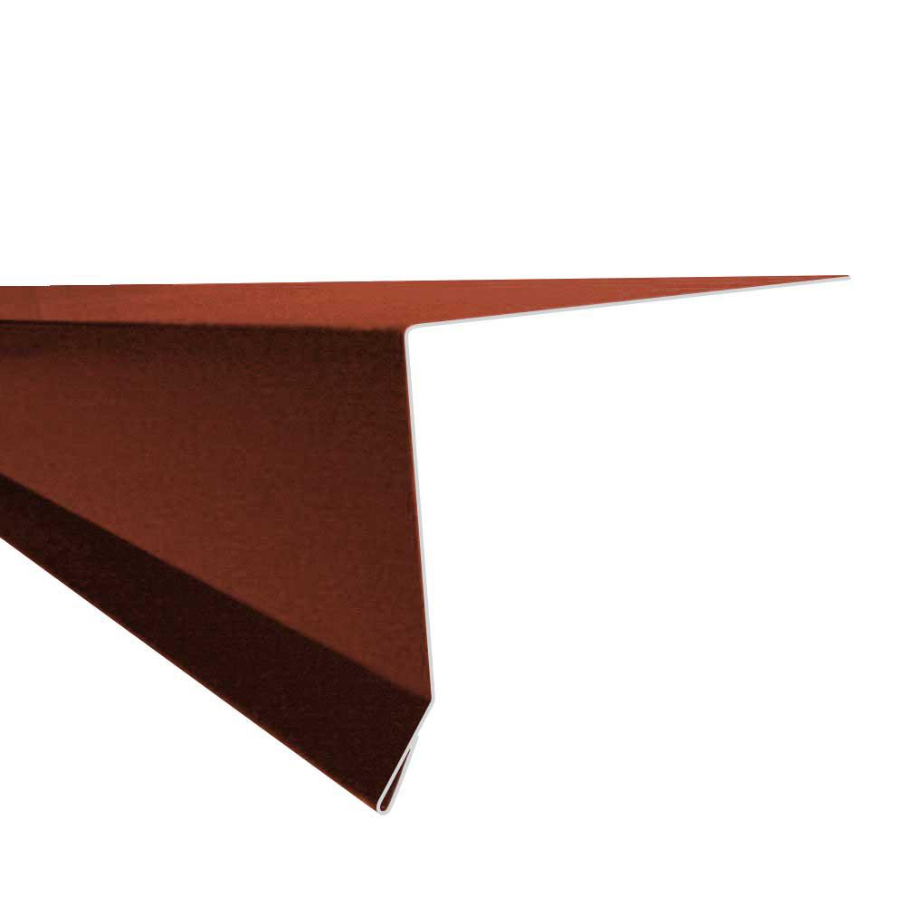 3.75 in x 0.83 ft. 26 Gauge Barn Red Eave Flashing30953 The Home Depot