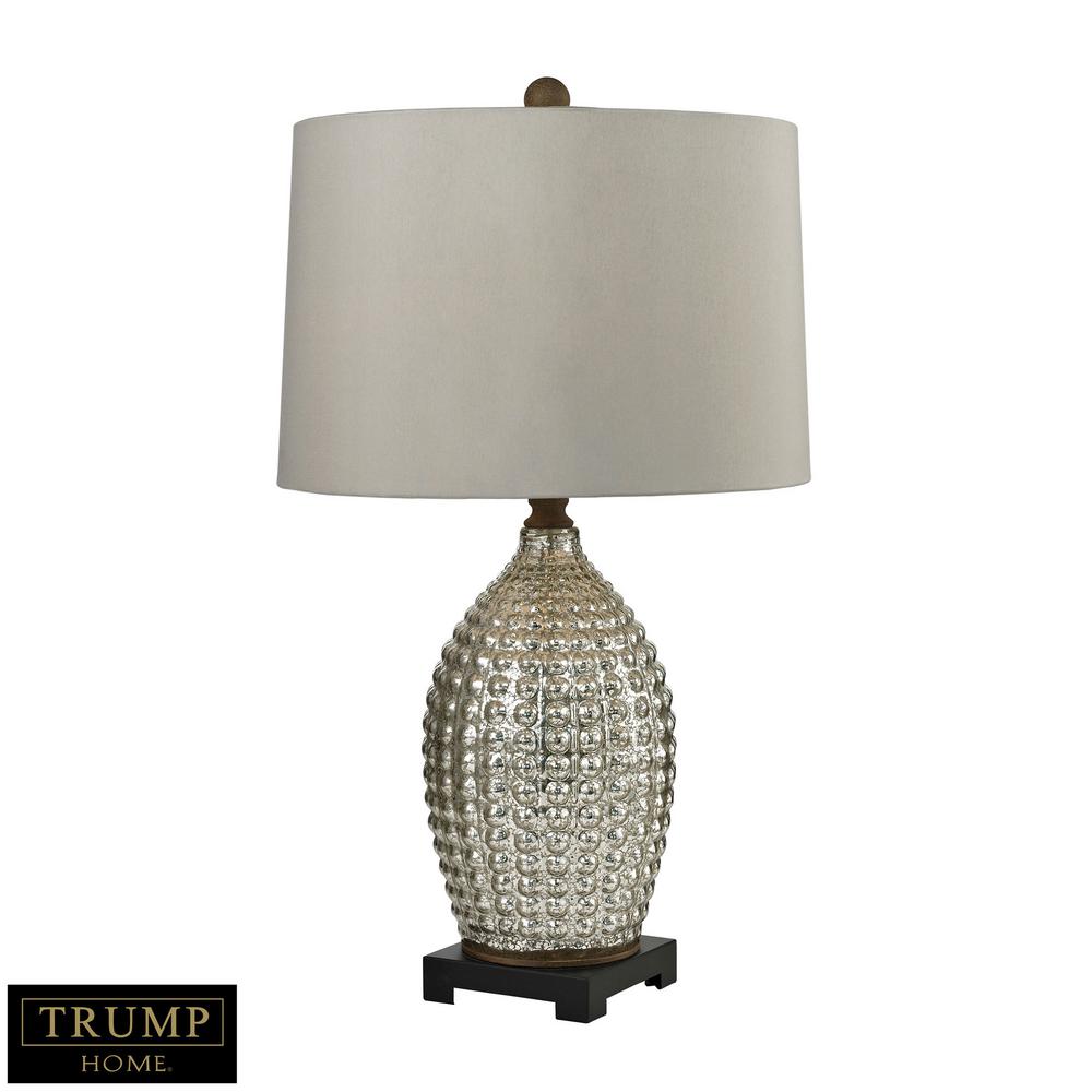 Titan Lighting Reverse Hammered Glass 29 In Antique Mercury Table Titan Lighting Reverse Hammered Glass 29 In Antique Mercury Table Lamp