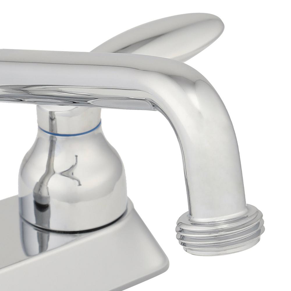 Kohler Coralais 4 In 2 Handle Low Arc Utility Sink Faucet In