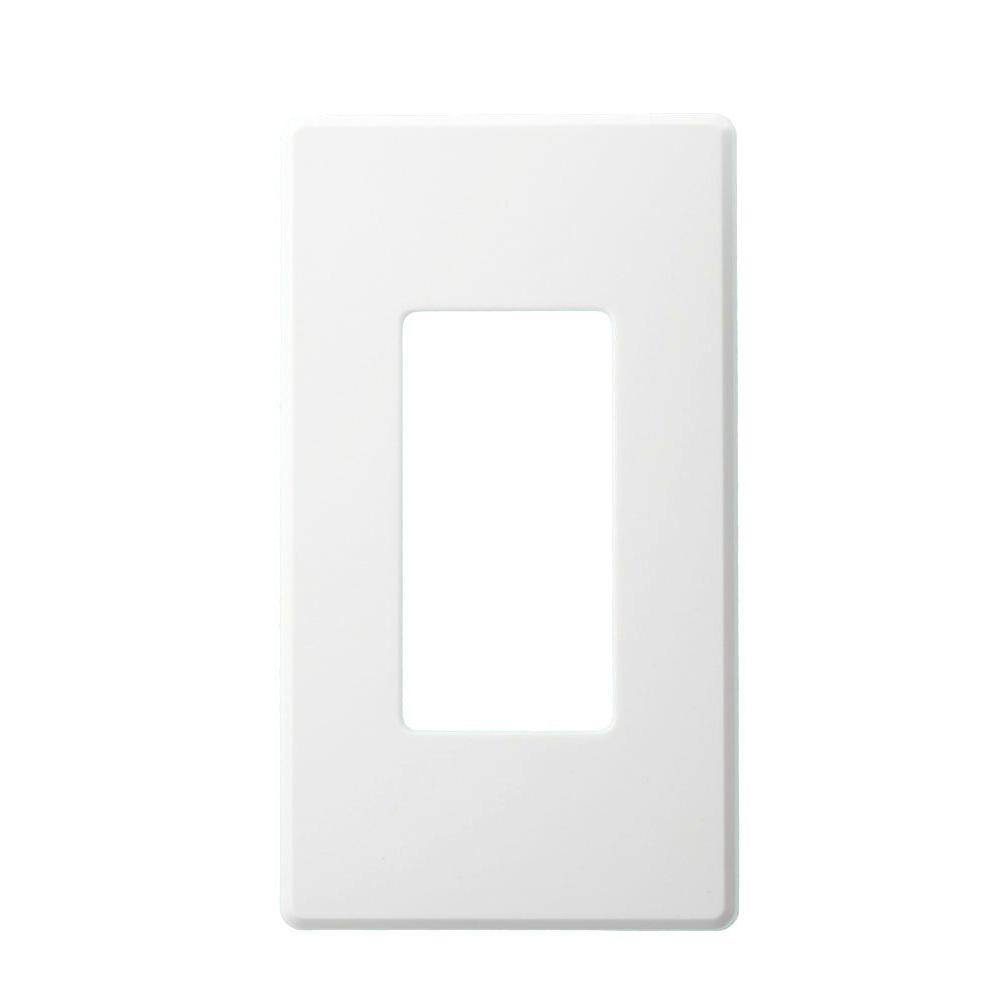 Leviton 1 Gang Narrow Fins Left On Renoir Ii Wall Plate In White Leviton 1 Gang Narrow Fins Left On Renoir Ii Wall Plate In White