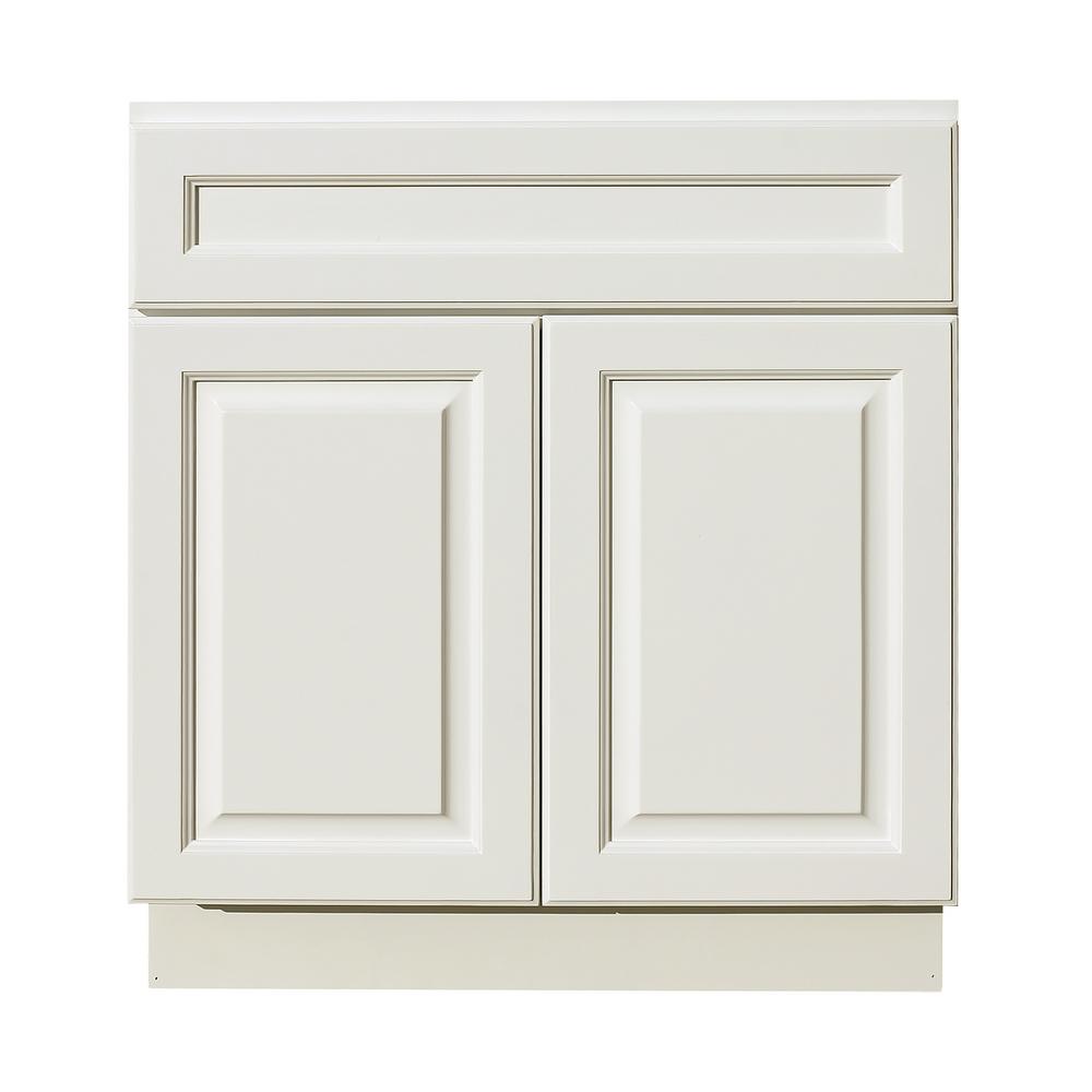 Lifeart Cabinetry La Newport Assembled 42x34 5x24 In Sink Base