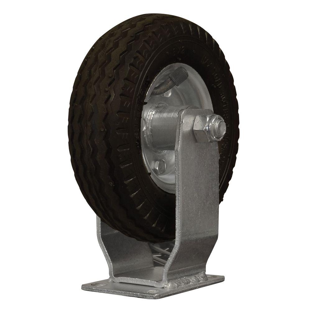 SNAPLOC 6 in. AllTerrain Rubber Fixed CasterSLAC6ATF The Home Depot