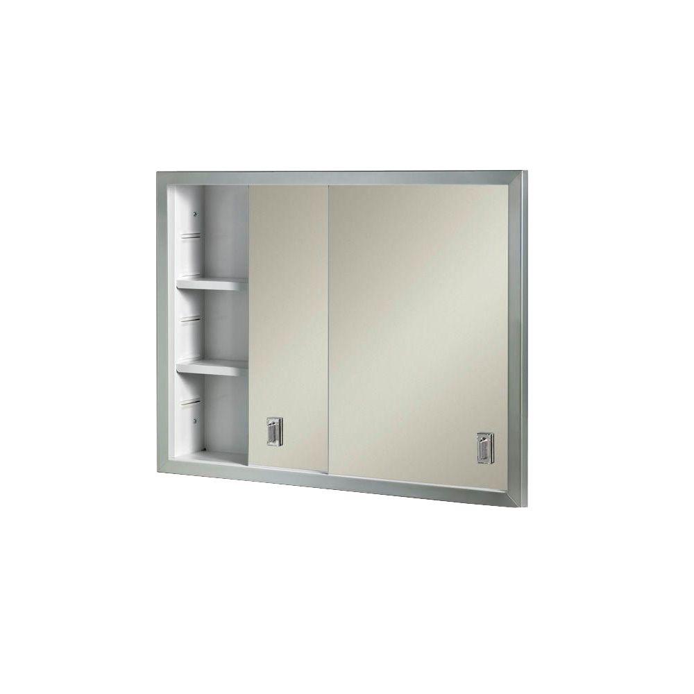 Sliding Door Medicine Cabinets Bathroom Cabinets Storage The Home Depot