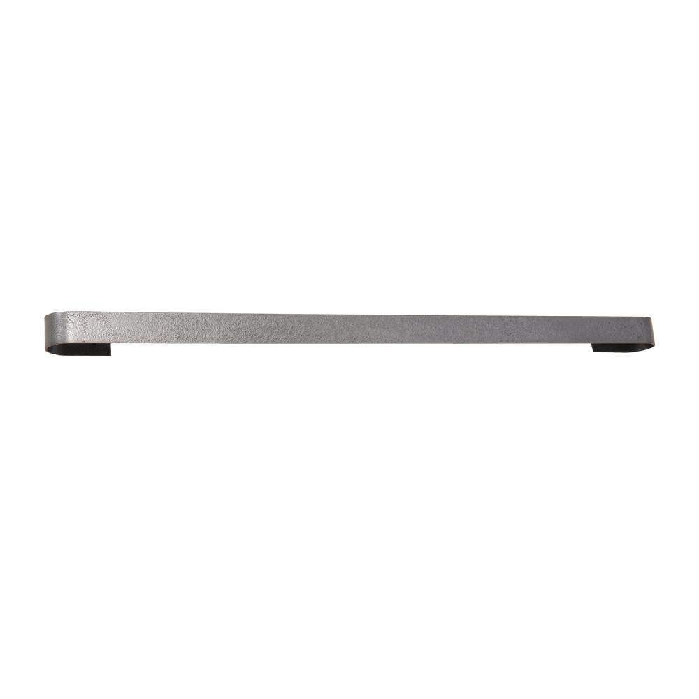 Long Wall Rack Utensil Bar With 12 Hooks Steel Gray Hammertone