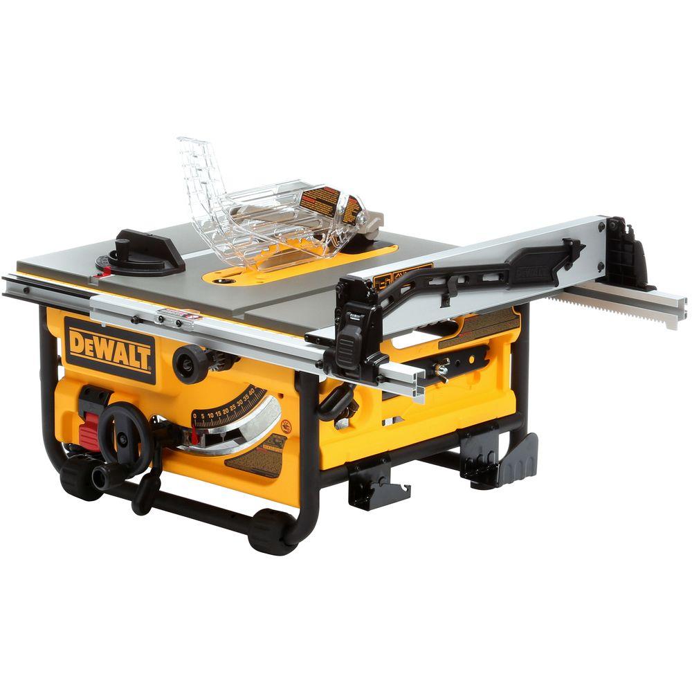 Dewalt 15 Amp 10 In Compact Job Site Table Saw With Site Pro Modular Guarding System