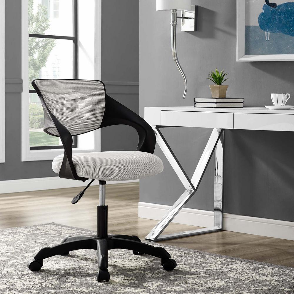 MODWAY Thrive Mesh Drafting Chair in Gray EEI3040GRY The Home Depot