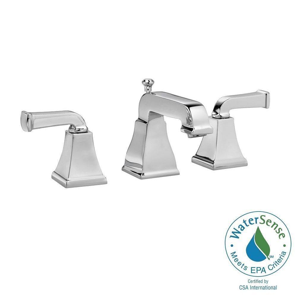 American Standard Town Square Curved Lever 8 In Widespread 2 Handle Low Arc Bathroom Faucet In