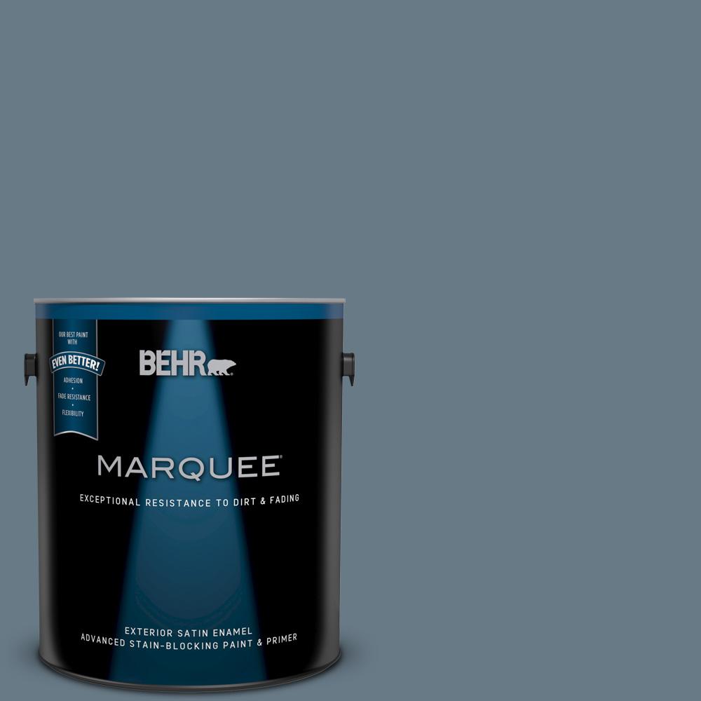 BEHR Premium Plus 5gal. N4905 Charcoal Blue Satin Enamel Exterior