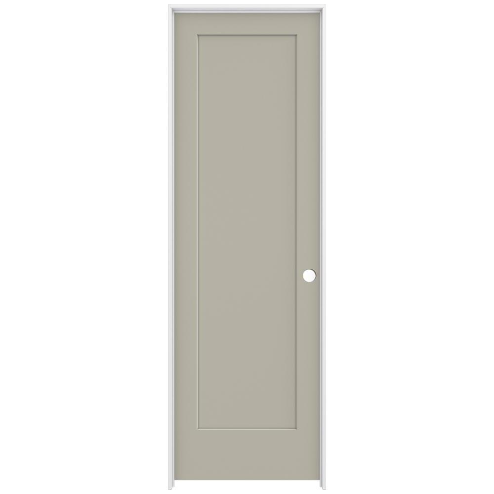 Jeld Wen 32 In X 96 In Madison Desert Sand Left Hand Smooth Solid Core Molded Composite Mdf Single Prehung Interior Door