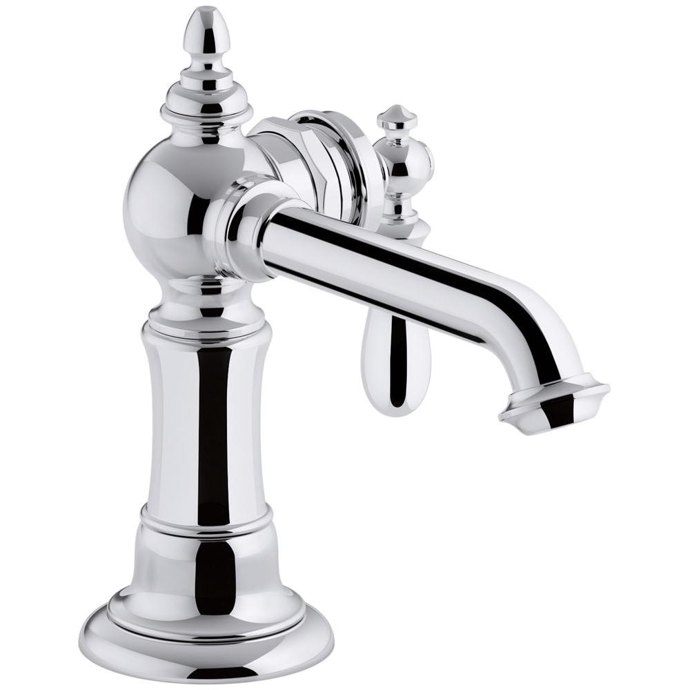 KOHLER Artifacts Single Hole SingleHandle Bathroom Faucet in Polished