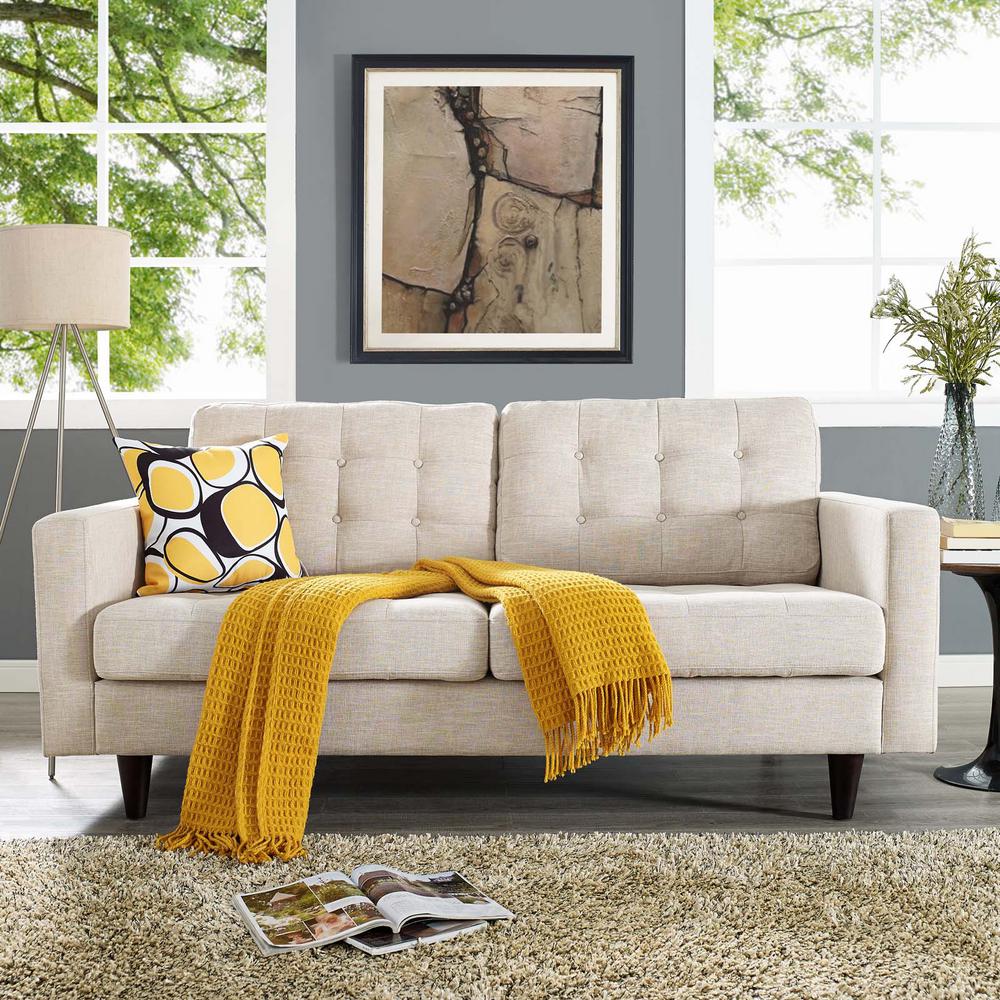 Home Decorators Collection Arden Dark Beige Linen Loveseat1599100840