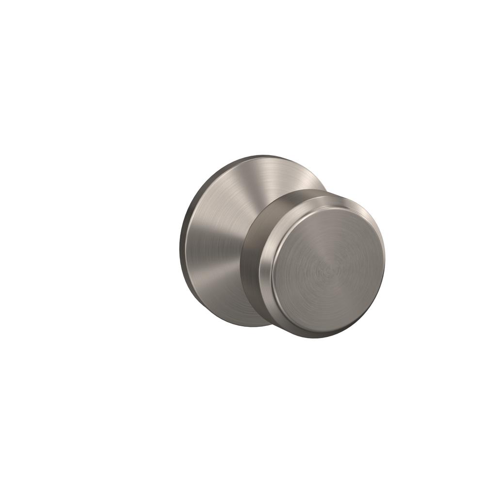 Schlage Custom Bowery Satin Nickel Kinsler Trim Dummy Door Knob (2pack