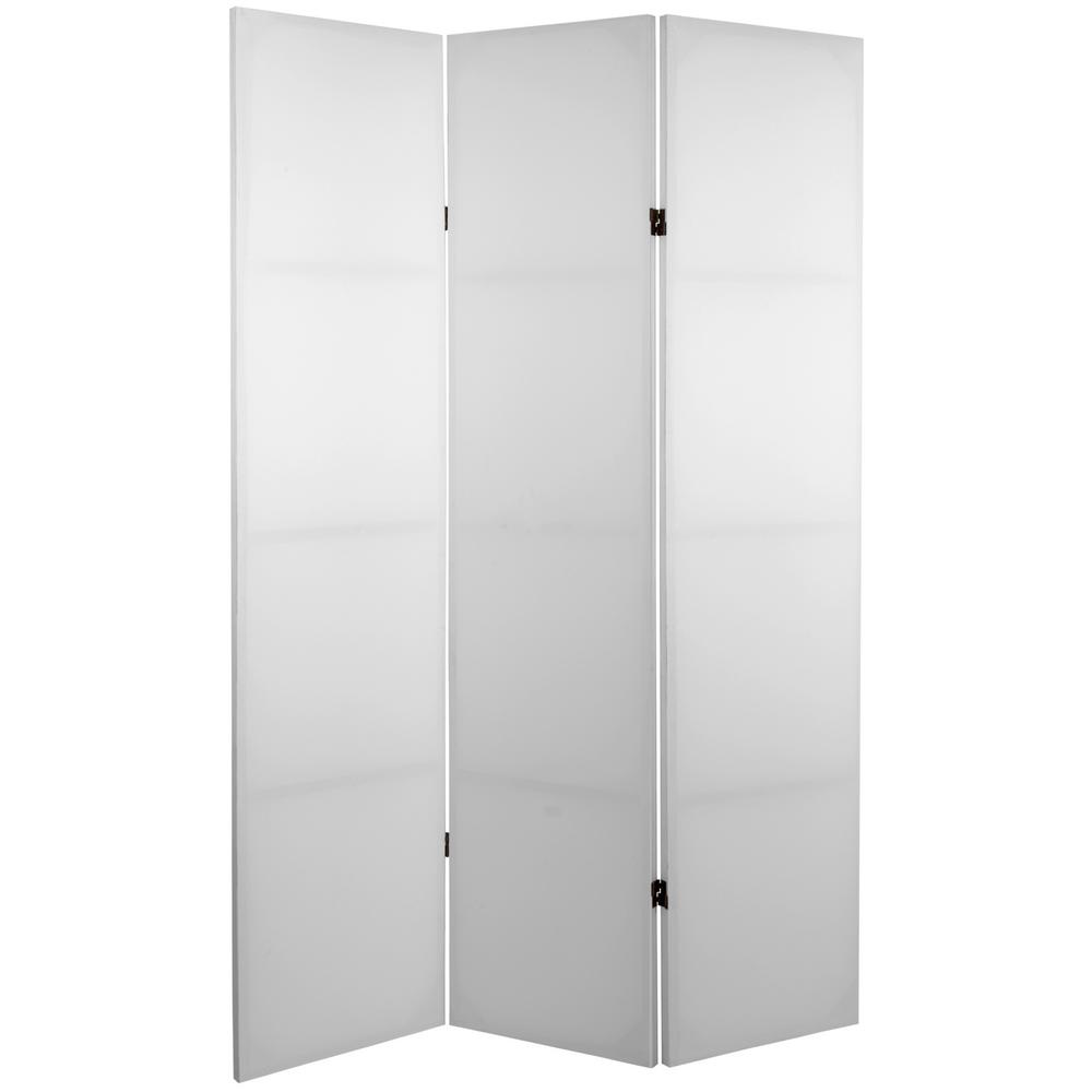 Oriental Furniture 6 Ft White 3 Panel Blank Canvas Room Divider Cv White 3 Panel Blank Canvas Room Divider