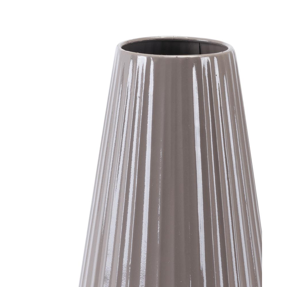 Zuo Dark Gray Metal Medium Decorative Vase A11616 The Home Depot