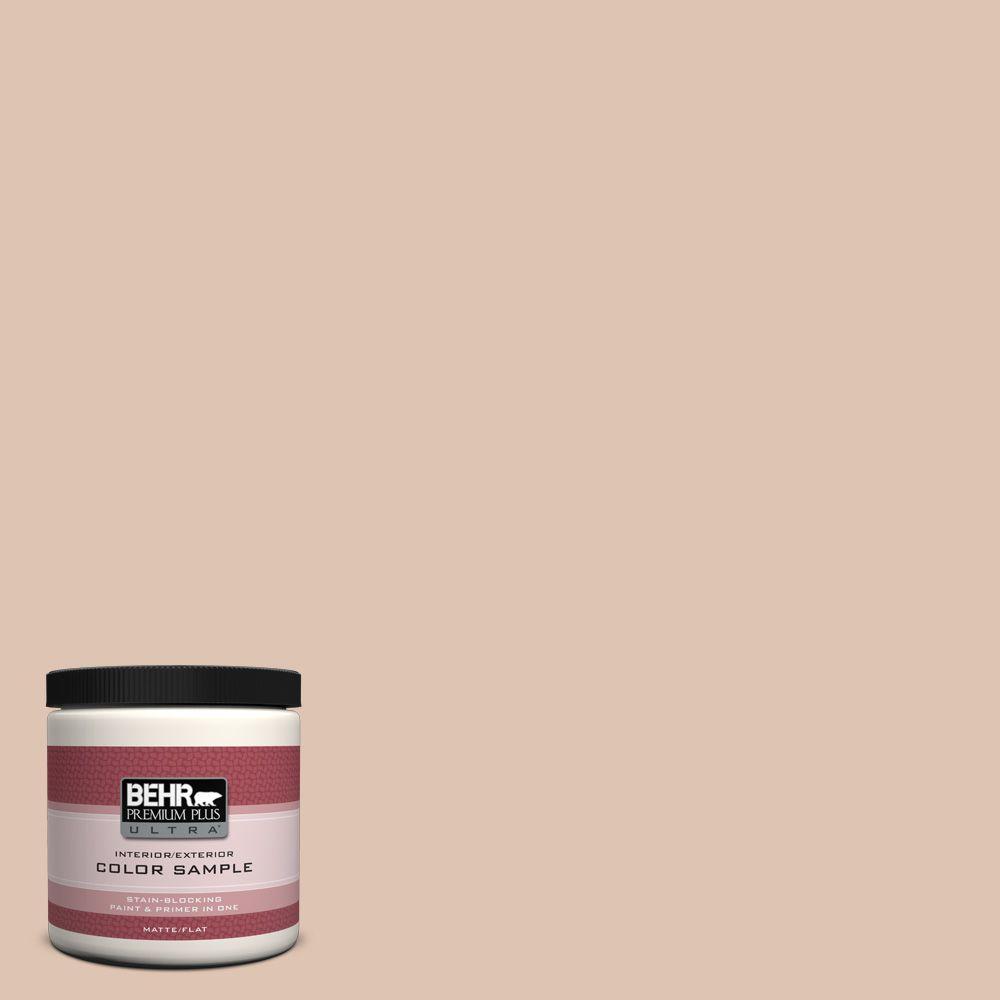 BEHR Premium Plus Ultra 8 oz. #280E-2 Arabian Sands Flat Interior ...