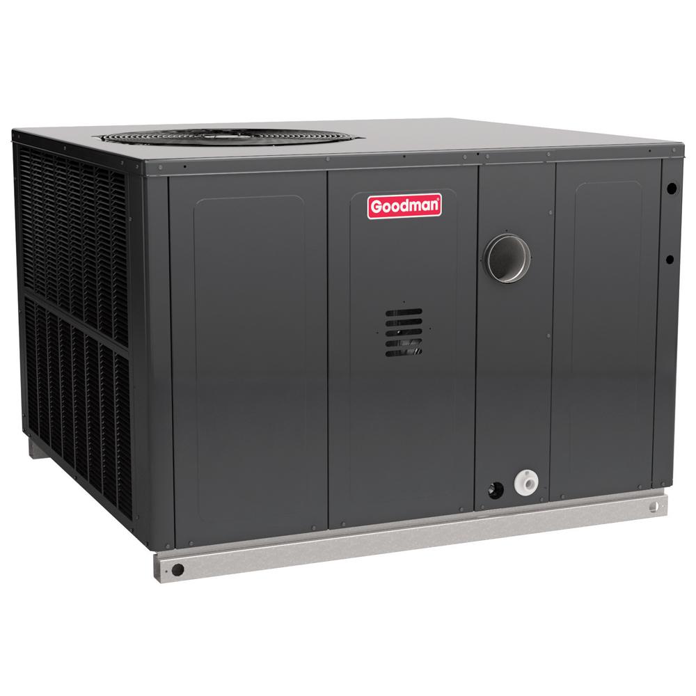 goodman 5 ton 14 seer 81 afue 80 000 btu afue heating r410a vertical package air conditioner with gas r410a air conditioner