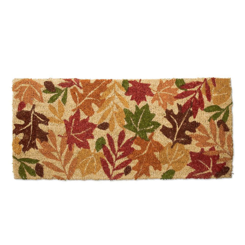 TAG Estate Harvest Leaves 18 in. x 40 in. Coir Mat-TAG95567 - The Home ...