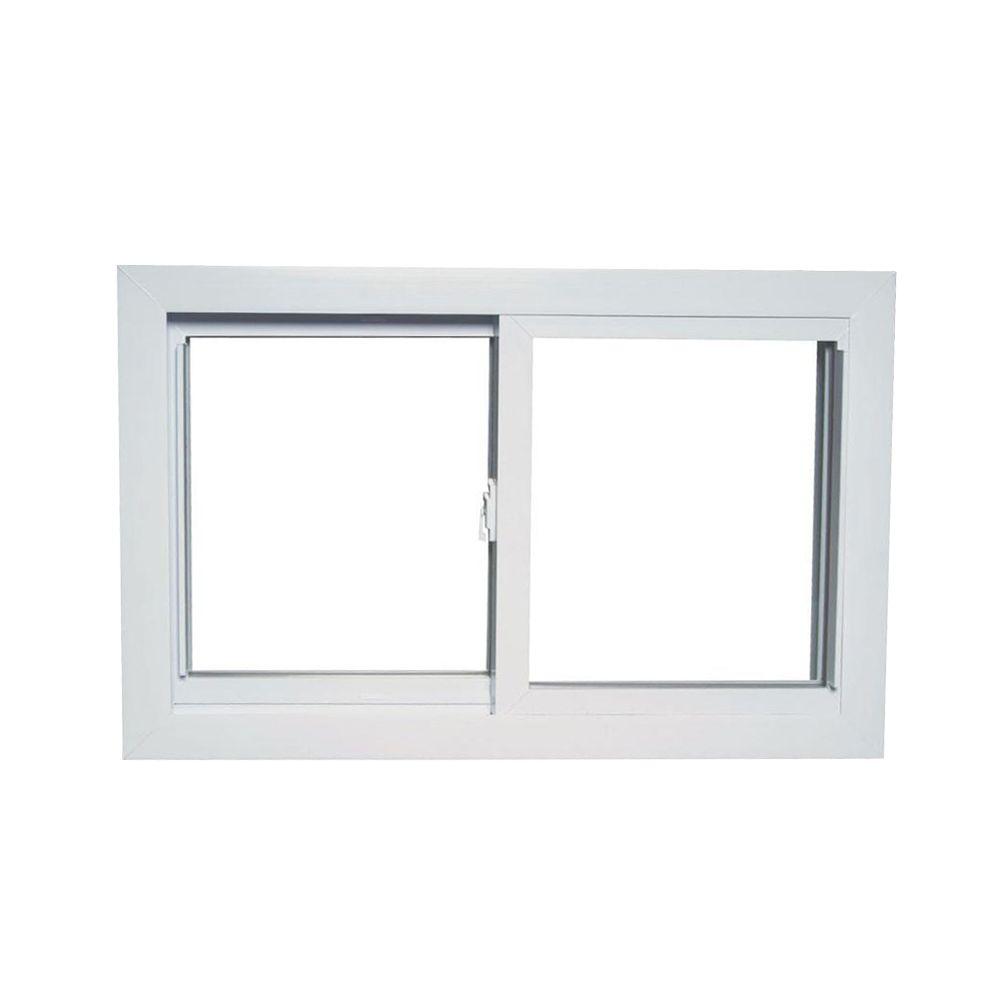 Sliding White Vinyl Window 36&quot;x24&quot; 70-Series Universal/Reversible W/ Buck Frame 716467963351 | eBay