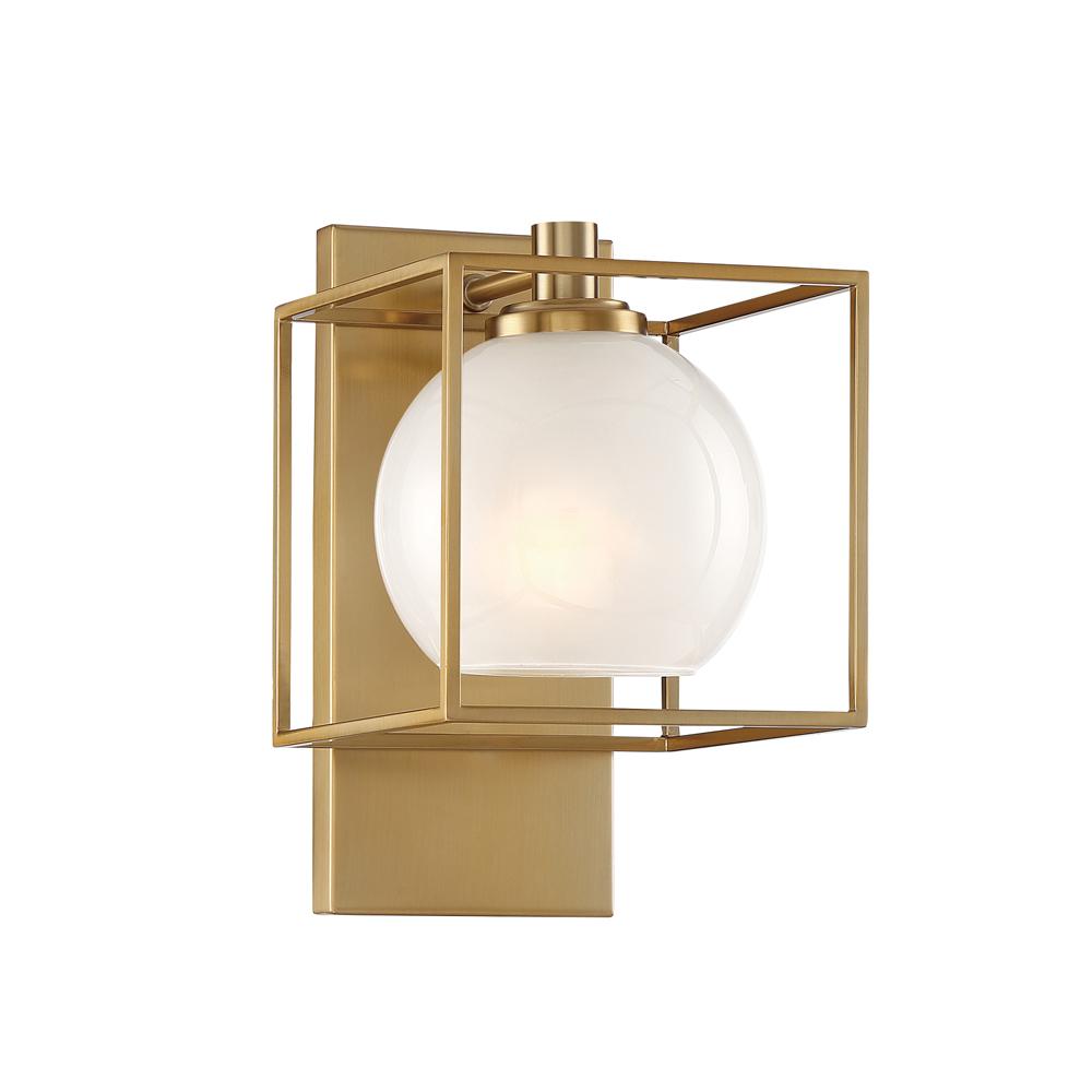 Designers Fountain Cowen 1 Light Brushed Gold Interior Wall Sconce