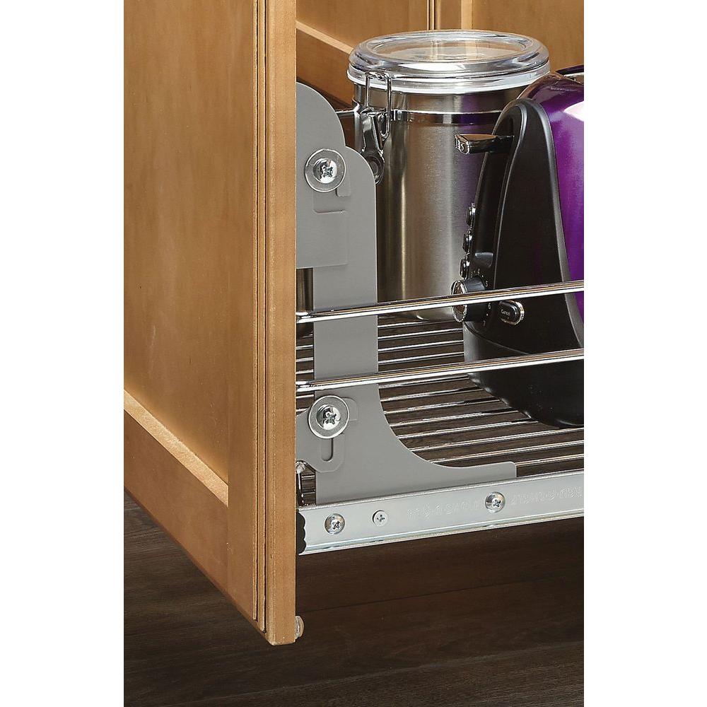 Sliding Pull-Out Chrome Wire Basket Base Drawer Kitchen ...