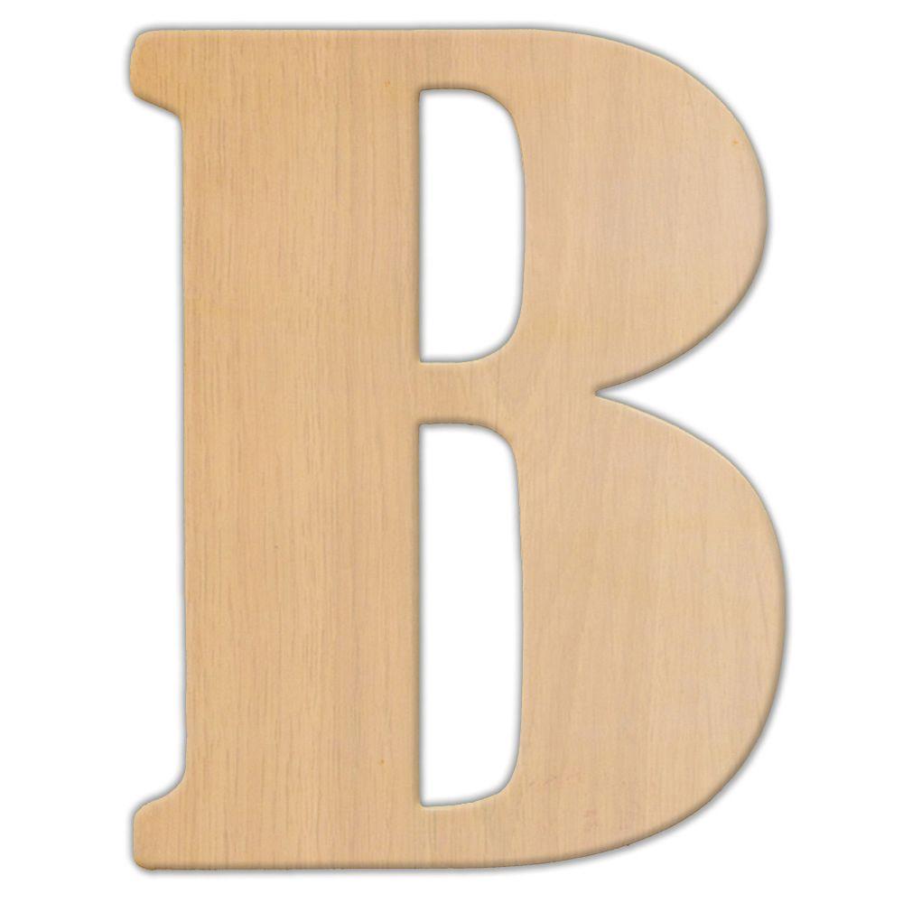 Jeff McWilliams Designs 23 In. Oversized Unfinished Wood Letter (B ...