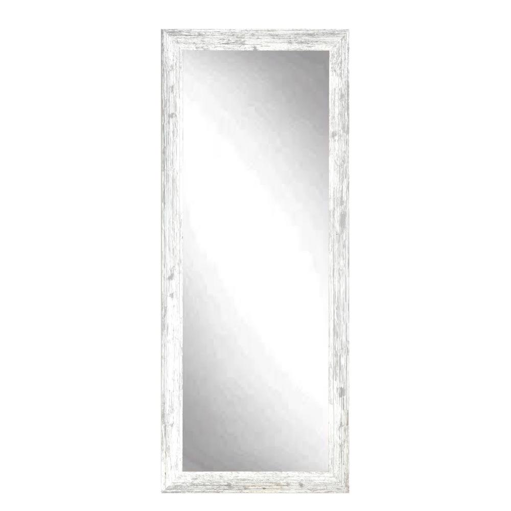 Brandtworks Distressed White Barnwood Full Length Floor Wall