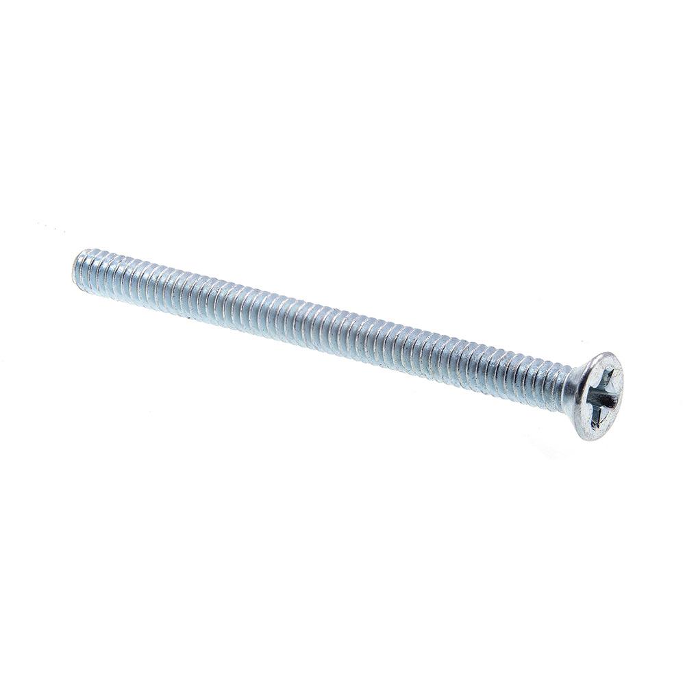 Pack of 100 Phillips Drive Steel Machine Screw 1//4-20 Threads 7//8 Length Zinc Plated Finish Flat Head