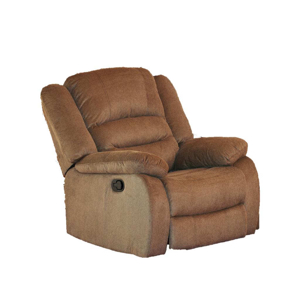 Nadia Contemporary Microfiber Recliner Chair, Dark Brown-S6025 - The ...