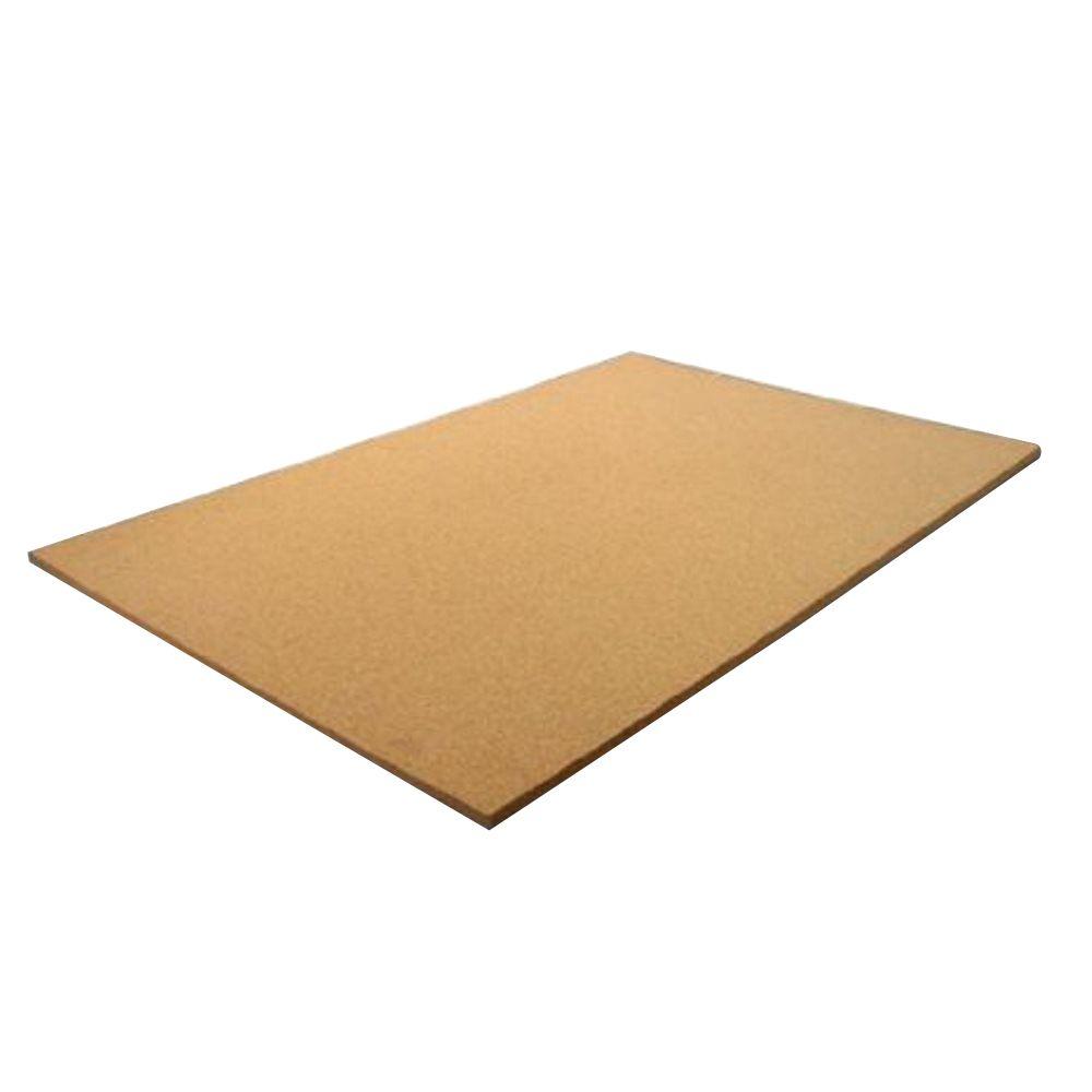 3 8 In X 2 Ft X 4 Ft Cork Panel 205651 The Home Depot