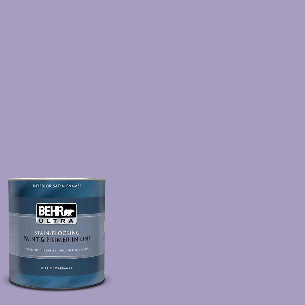 BEHR ULTRA 1 qt. #M560-4 Evening Slipper Satin Enamel Interior Paint ...