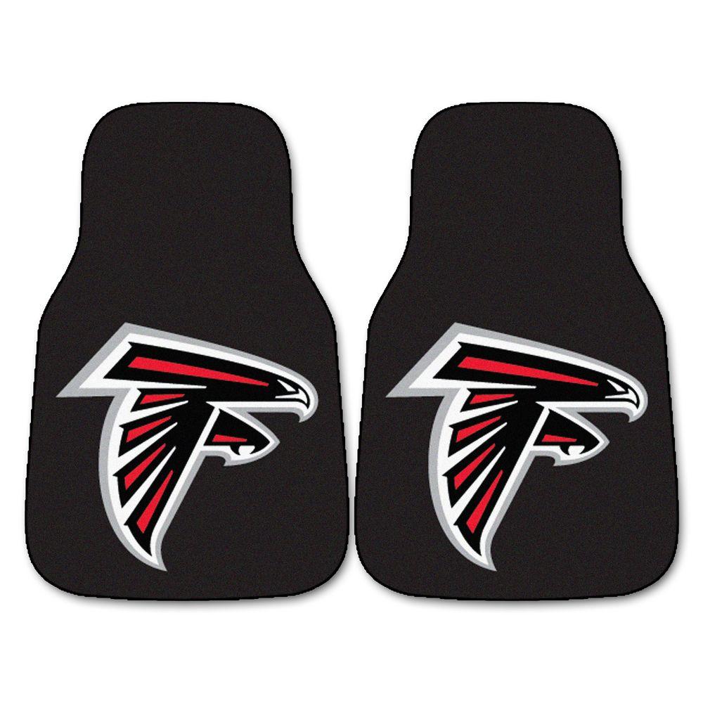 Fanmats Atlanta Falcons 18 In X 27 In 2 Piece Carpeted Car Mat