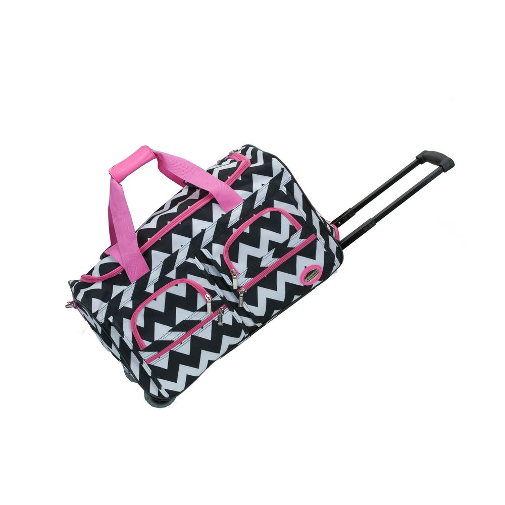 Rockland Voyage 22 in. Rolling Duffle Bag, Pinkchevron was $79.99 now $27.6 (65.0% off)
